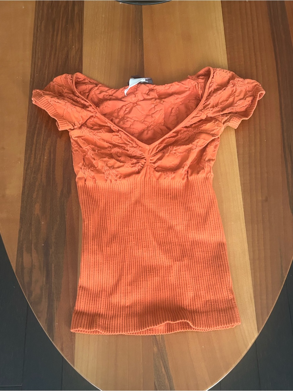 Vintage Bebe Orange Top